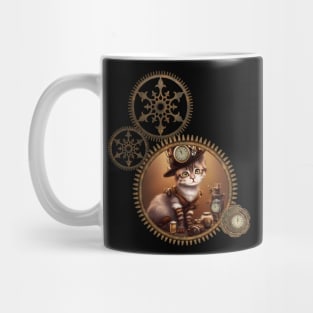 Little steampunk kitten Mug